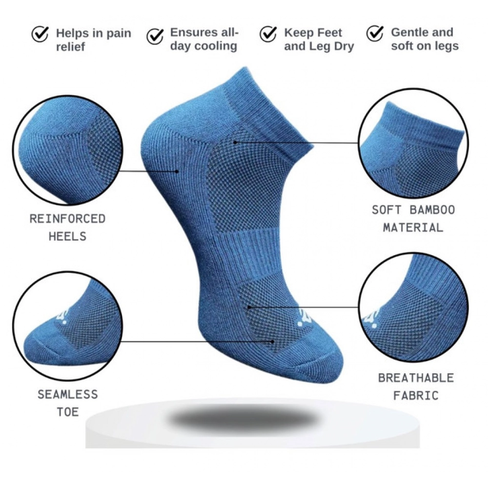 3_Pair Set Unisex Casual Cotton Printed Low Cut Socks (Multicolor) - Image 2