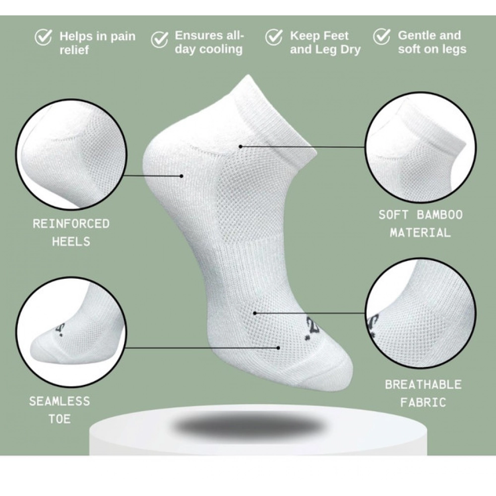 3_Pair Set Unisex Casual Cotton Printed Low Cut Socks (Multicolor) - Image 2