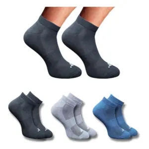 3_Pair Set Unisex Casual Cotton Printed Low Cut Socks (Multicolor)