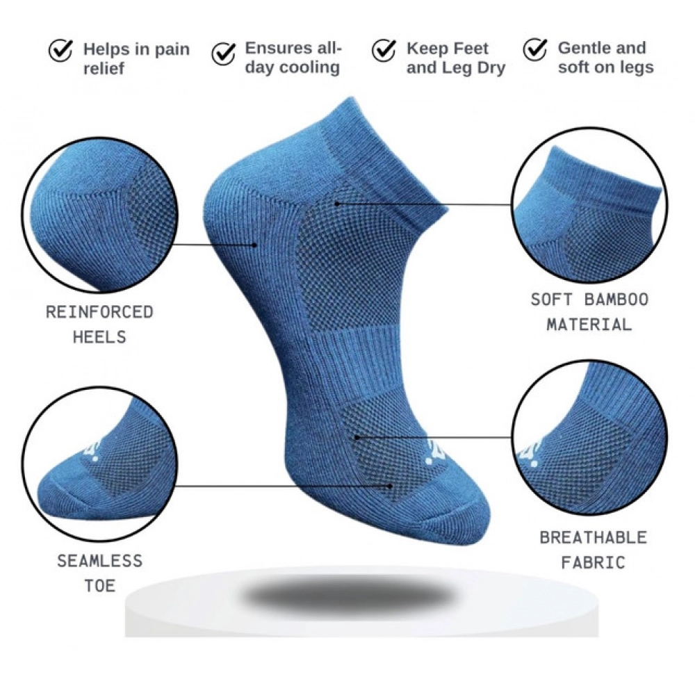 3_Pair Set Unisex Casual Cotton Printed Low Cut Socks (Multicolor) - Image 2