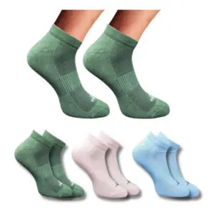 3_Pair Set Unisex Casual Cotton Printed Low Cut Socks (Multicolor)