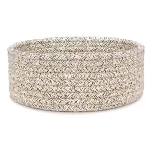 Cotton 8x3 Inch Kidi Round 1 Pcs Bedside Organizer (Brown)