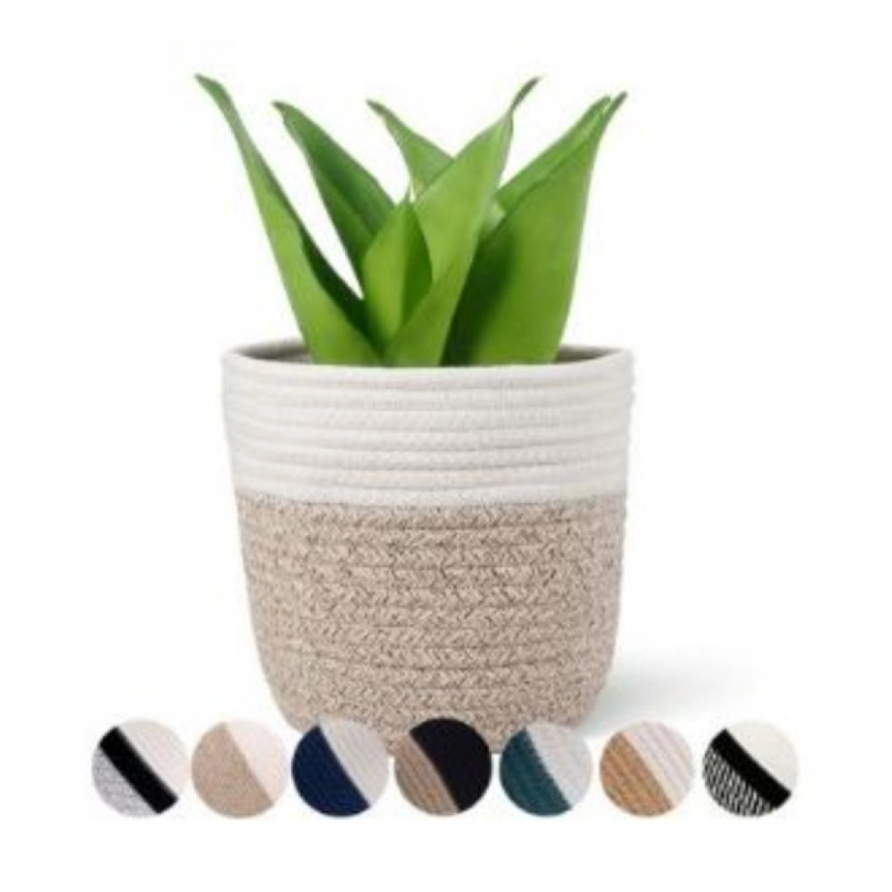 Cotton Flower Pot (White Kidi) - Image 2
