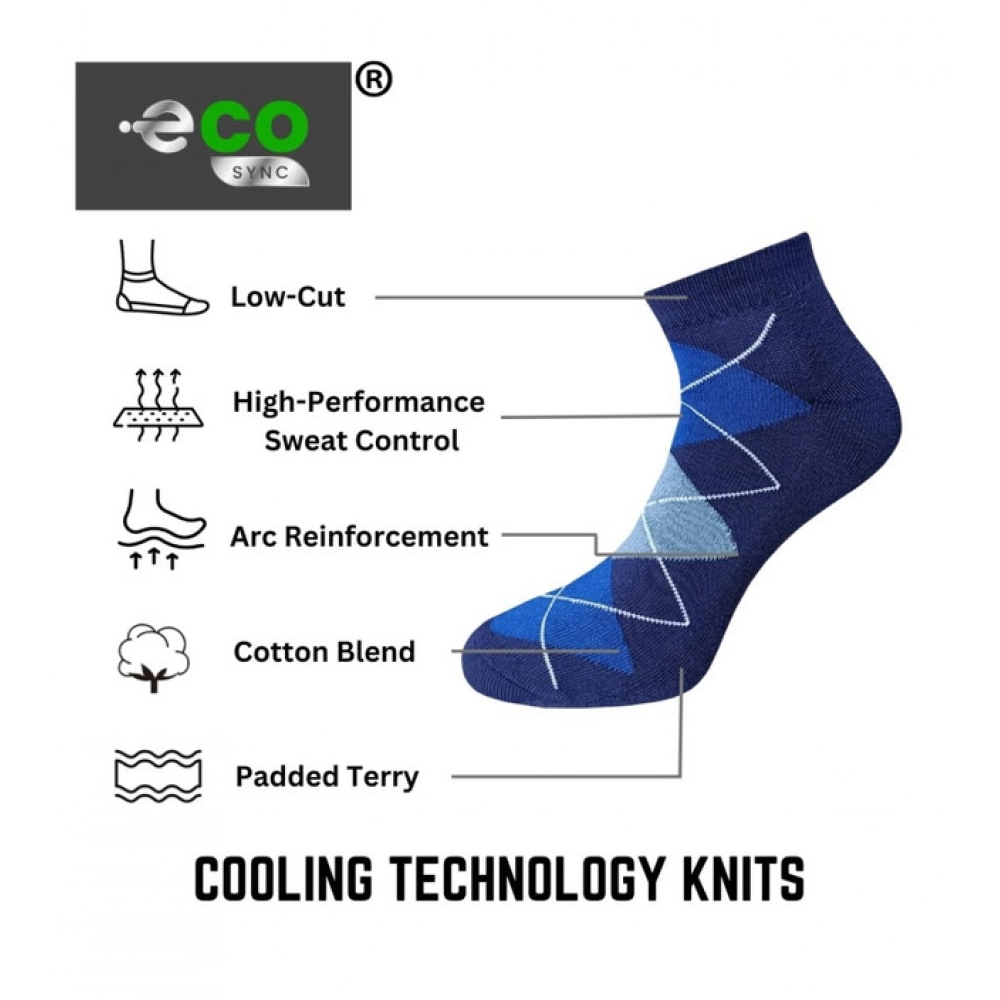 3_Pair Set Unisex Casual Cotton Printed Low Cut Socks (Multicolor) - Image 4