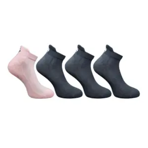 4_Pair Set Unisex Casual Cotton Printed Ankle Length Socks (Multicolor)