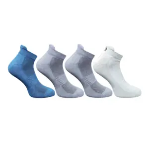 4_Pair Set Unisex Casual Cotton Printed Ankle Length Socks (Multicolor)