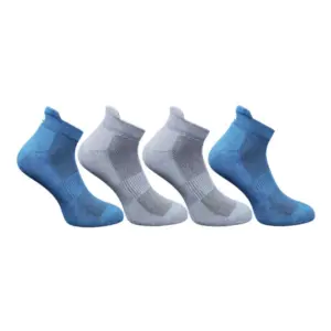 4_Pair Set Unisex Casual Cotton Printed Ankle Length Socks (Multicolor)