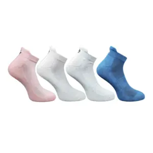 4_Pair Set Unisex Casual Cotton Printed Ankle Length Socks (Multicolor)