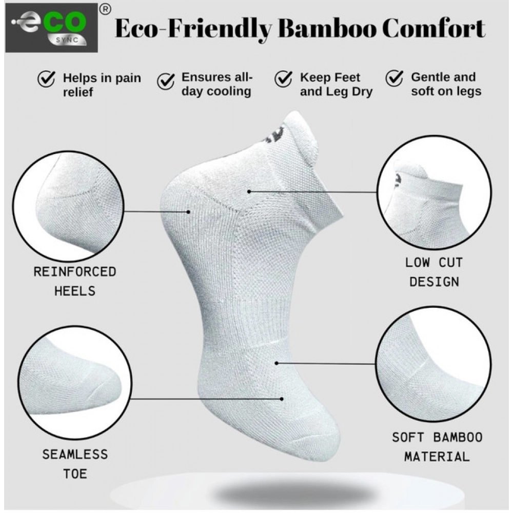 4_Pair Set Unisex Casual Cotton Printed Ankle Length Socks (Multicolor) - Image 3