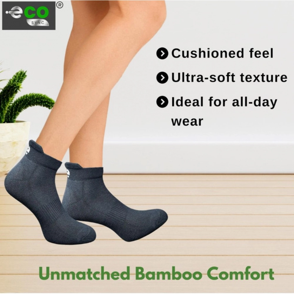 4_Pair Set Unisex Casual Cotton Printed Ankle Length Socks (Multicolor) - Image 2