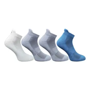 4_Pair Set Unisex Casual Cotton Printed Ankle Length Socks (Multicolor)