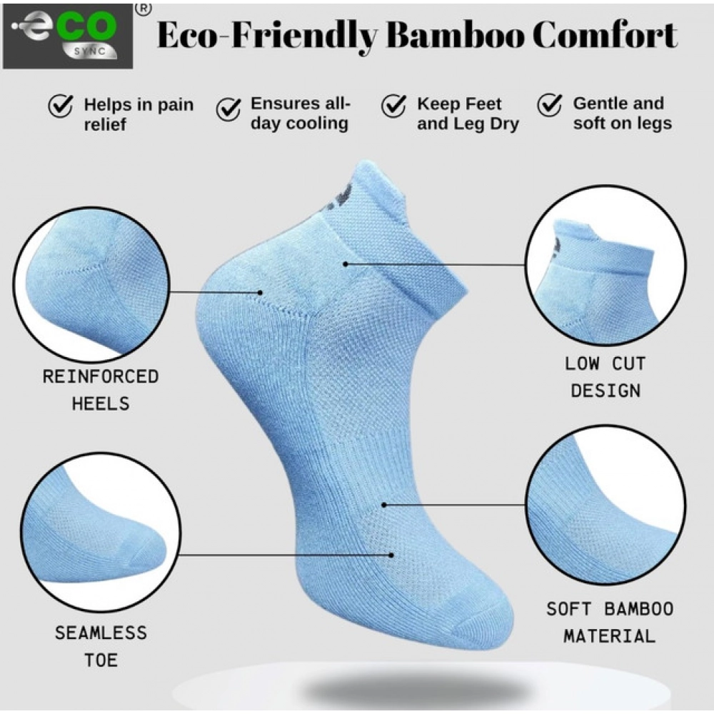 4_Pair Set Unisex Casual Cotton Printed Ankle Length Socks (Multicolor) - Image 3