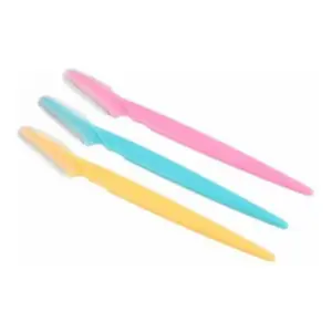 Pack of 3_Facial Razor Set Eyebrow and Face Shaving Trimmer (Color: Assorted )