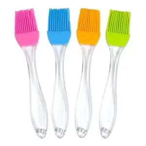 Pack Of 10_Silicone Oil Brush – Heat Resistant Cooking And Baking Basting Brush (Color: Assorted )