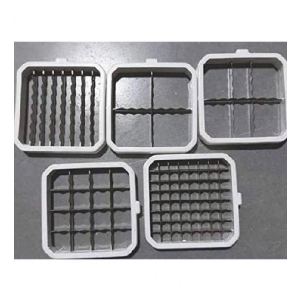 Stainless Steel Multifunction Vegetable Cutter Chipser Manual Quick Dicer Fruit Slicer Non-Skid Base Slicer and Cutter Grater (Color: Assorted ) - Image 2