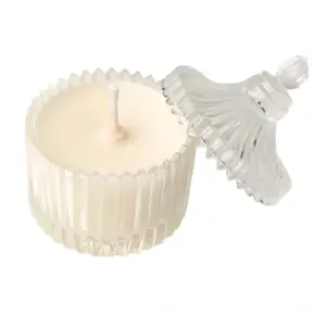 Soya Wax, Glass Scented Small Candle in Candy Jar