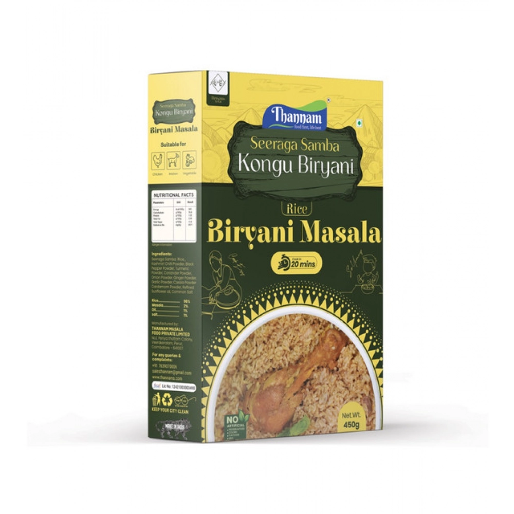 Thannam Kongu Biryani Powder With Rice (450GM) - Image 3
