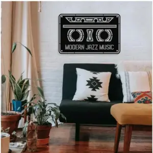 Retro Groove Music Cassette Wooden Wall Decor