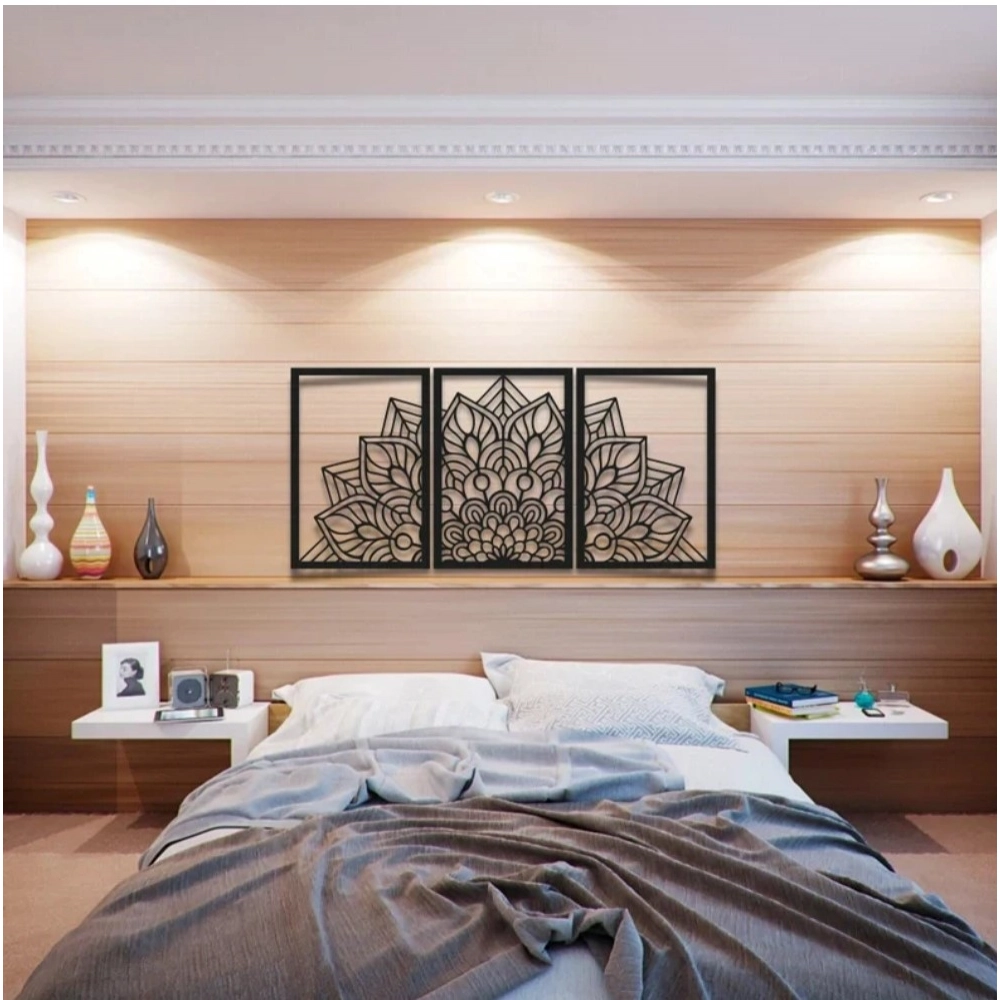 Zen Mandala Wooden Wall Decor - Image 2