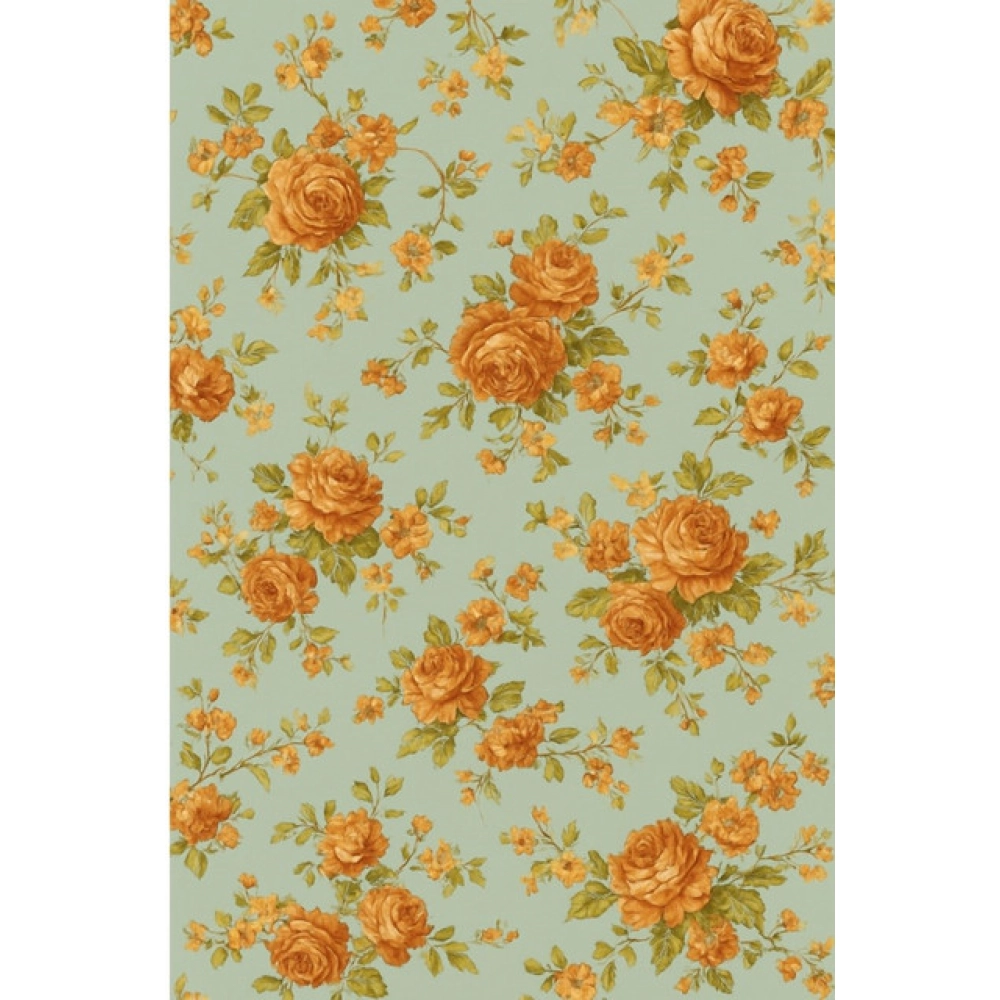 Microfiber Floral Printed Double Bedsheet with 2 Pillow Covers (Beige) - Image 3