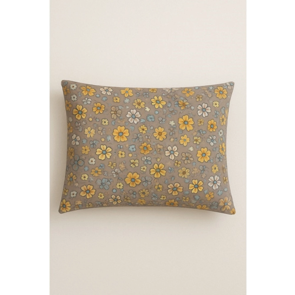 Microfiber Floral Printed Single Bedsheet with 1 Pillow Cover (Multicolor) - Image 2