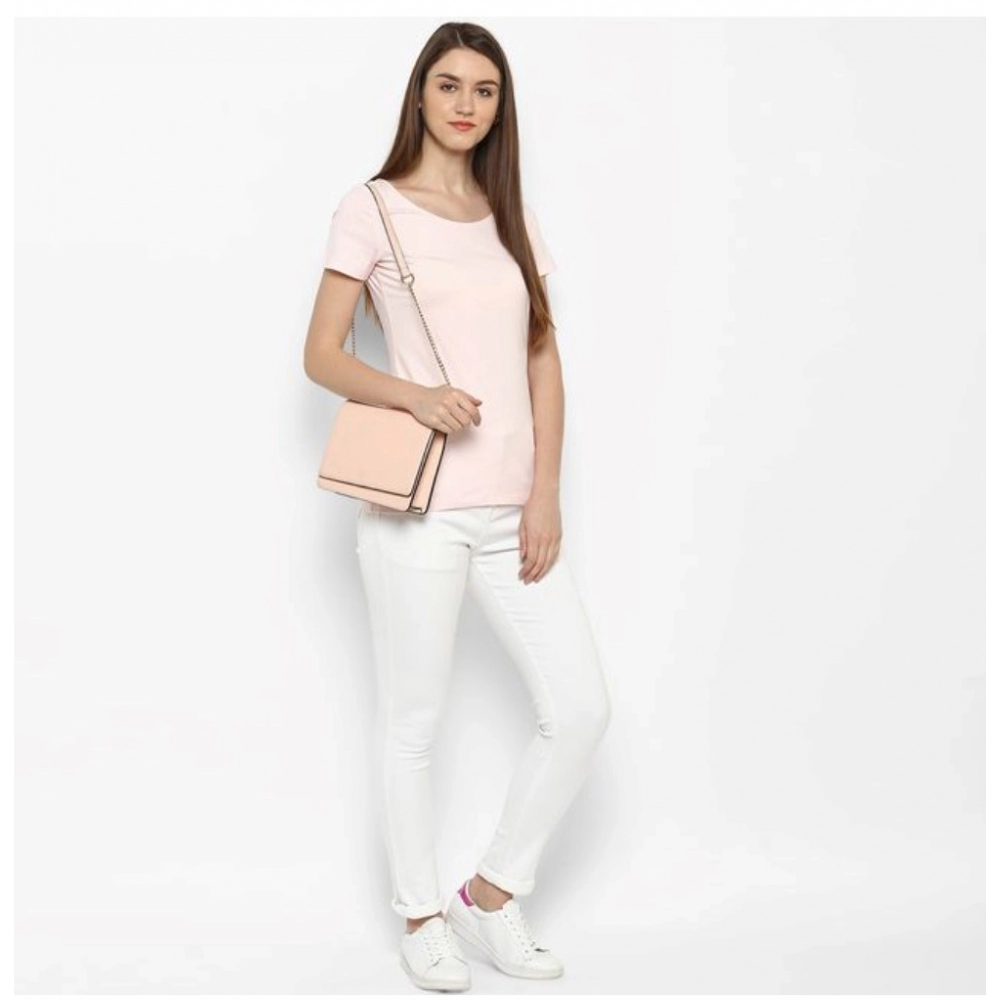 Women's Denim Solid Buttoned Jeans (White) - Image 6