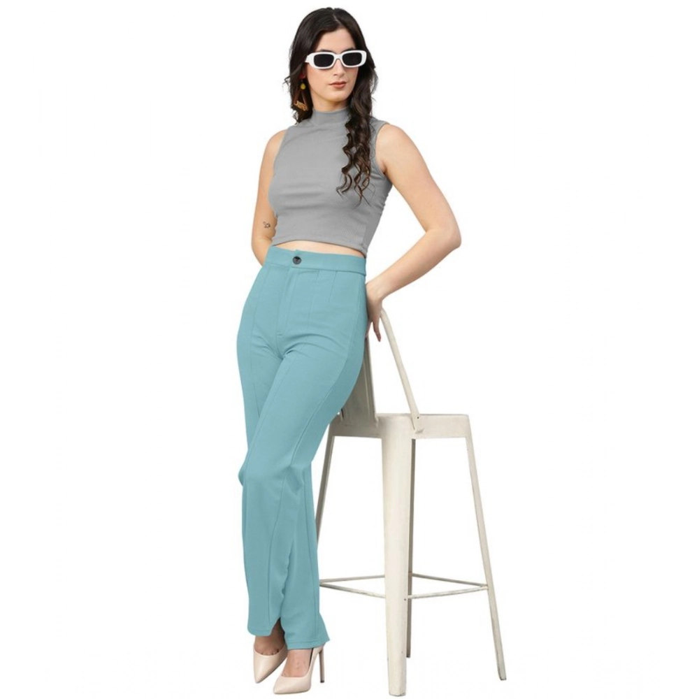 Women's Polyester Cow Pattern Pant (Pista) - Image 5