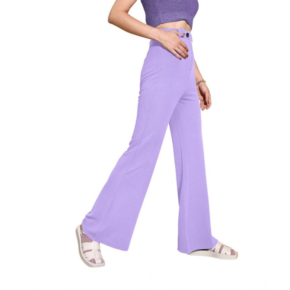 Women's Polyester Cow Pattern Pant (Pruple) - Image 4