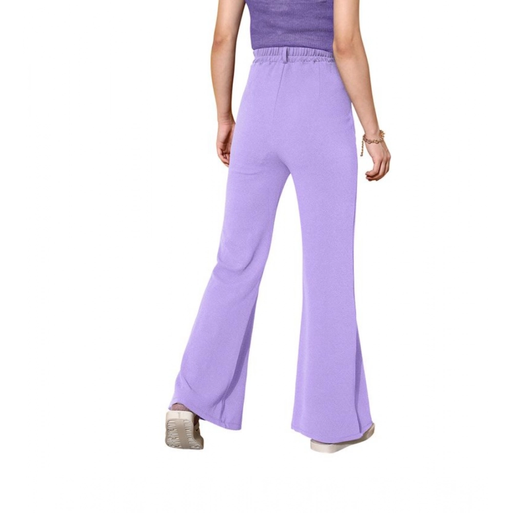 Women's Polyester Cow Pattern Pant (Pruple) - Image 2