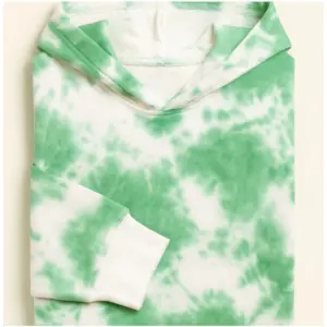 Men's Cotton Tie & dye Hoodie (Green)