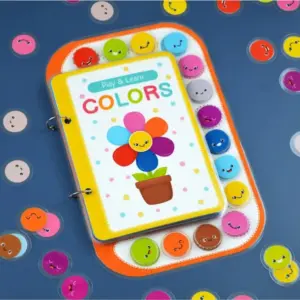 Play And Learn Colors Activity Book for Kids (2–5 Years, Multicolor)