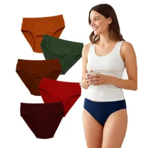 Pack of_6 Women's Cotton Solid Hipster Panty (Multicolor)