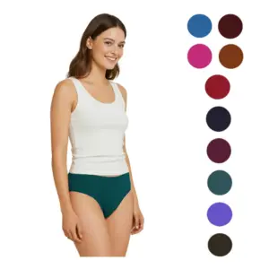 Pack of_12 Women's Cotton Solid Hipster Panty (Multicolor)