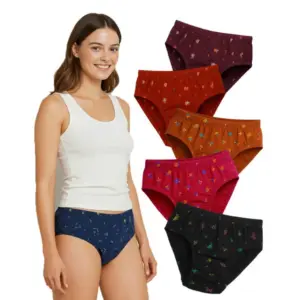 Pack of_6 Women's Cotton Printed Hipster Panty (Multicolor)