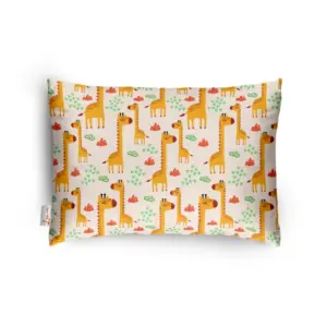 Soft Plush Printed Baby Infant Pillow for Kids Age 1 To 5 Years (Mustard)