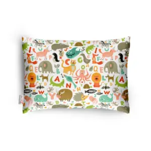 Soft Plush Printed Baby Infant Pillow for Kids Age 1 To 5 Years (Multicolor)