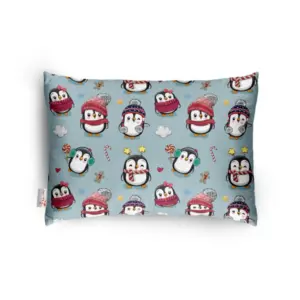 Soft Plush Printed Baby Infant Pillow for Kids Age 1 To 5 Years (Grey)