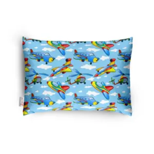 Soft Plush Printed Baby Infant Pillow for Kids Age 1 To 5 Years (Blue)