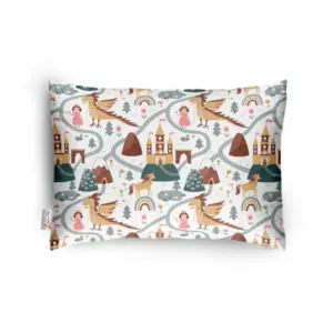 Soft Plush Printed Baby Infant Pillow for Kids Age 1 To 5 Years (Multicolor)