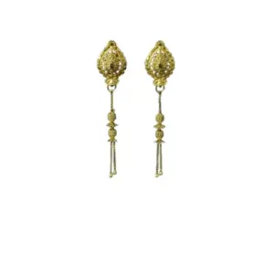 Women's Pack of_2 Brass Gold-Plated Earrings (Gold)