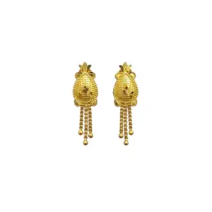 Women's Pack of_2 Brass Gold-Plated Earrings (Gold)