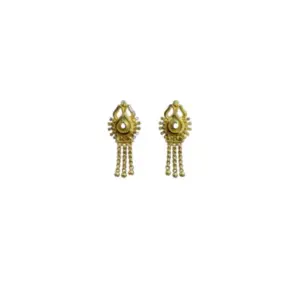 Women's Pack of_2 Brass Gold-Plated Earrings (Gold)
