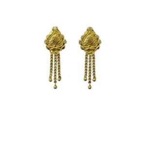Women's Pack of_2 Brass Gold-Plated Earrings (Gold)