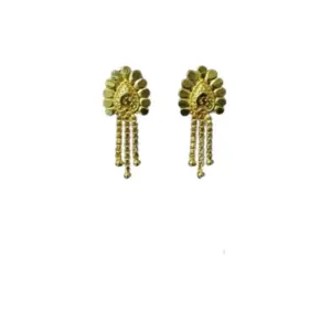 Women's Pack of_2 Brass Gold-Plated Earrings (Gold)
