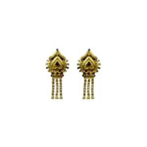 Women's Pack of_2 Brass Gold-Plated Earrings (Gold)