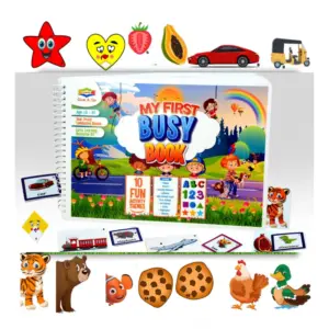 My First Busy Book – Fun And Educational Activity Kit for Kids (2-4 Years, Multicolor)