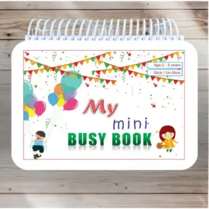 Mini Busy Book – Early Learning Activity Book for Kids (2–4 Years, Multicolor)