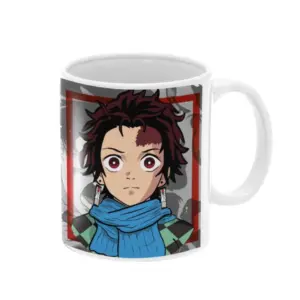 Anime Kamado Tanjiro Ceramic Printed Coffee Mug (White)