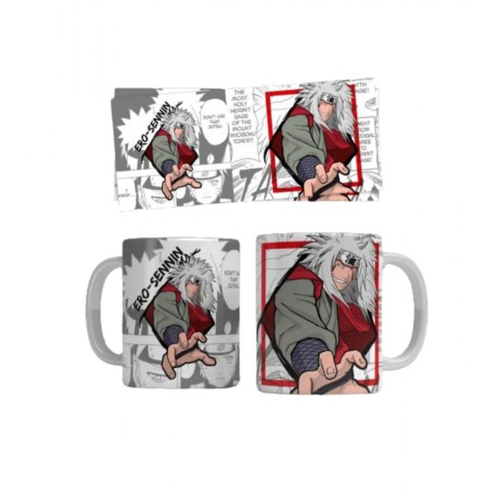 Anime Jiraiya Ceramic Printed Coffee Mug (White) - Image 2